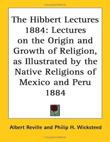 Tapa de The Hibbert Lectures 1884