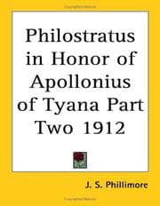 Tapa de Philostratus in Honor of Apollonius of Tyana Part Two 1912