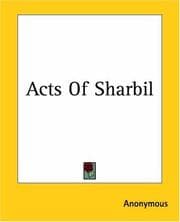 Tapa de Acts Of Sharbil