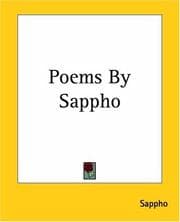 Tapa de Poems By Sappho