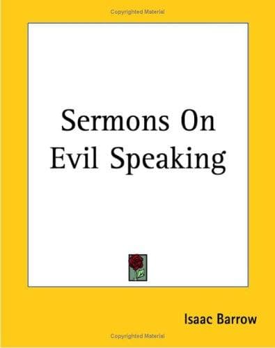 Tapa de Sermons On Evil Speaking