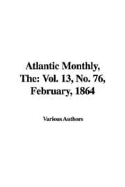 Tapa de The Atlantic Monthly, No. 76, February, 1864