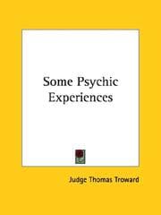 Tapa de Some Psychic Experiences