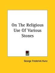 Tapa de On The Religious Use Of Various Stones