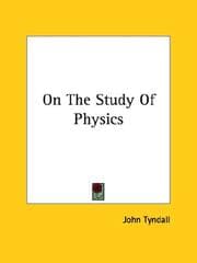 Tapa de On The Study Of Physics