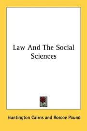 Tapa de Law And The Social Sciences