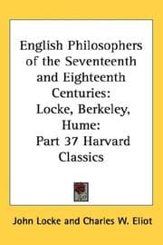 Tapa de English Philosophers of the Seventeenth and Eighteenth Centuries: Locke, Berkeley, Hume