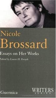 Tapa de Nicole Brossard