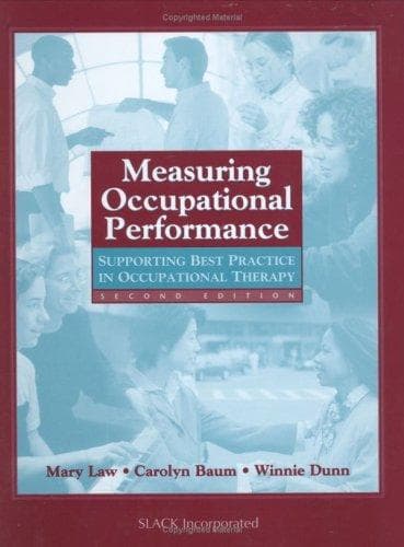 Tapa de Measuring occupational performance