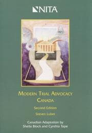 Tapa de Modern trial advocacy
