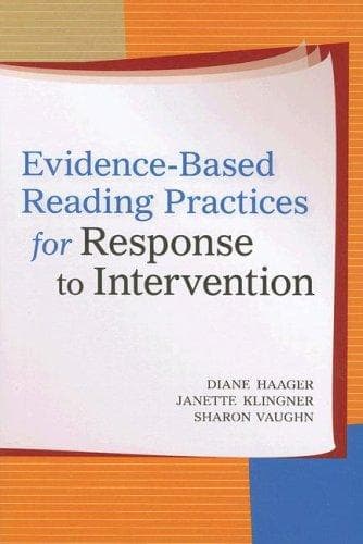 Tapa de Evidence-based reading practices for response to intervention