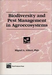 Tapa de Biodiversity and pest management in agroecosystems