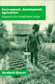 Tapa de Environment, development, agriculture