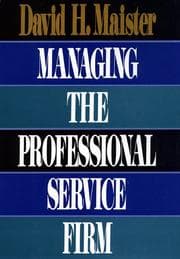 Tapa de Managing the professional service firm