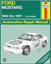 Tapa de Ford Mustang automotive repair manual