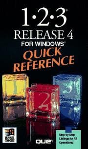 Tapa de 1-2-3 release 4 for Windows quick reference