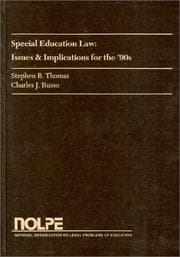 Tapa de Special Education Law