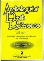 Tapa de Audiologist's Desk Reference, Volume 2