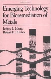 Tapa de Emerging technology for bioremediation of metals