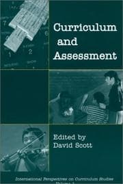 Tapa de Curriculum and Assessment (International Perspectives on Curriculum Studies)