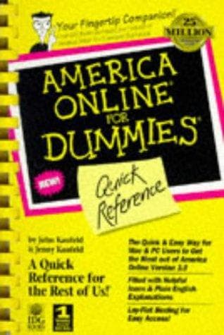 Tapa de America Online for dummies quick reference