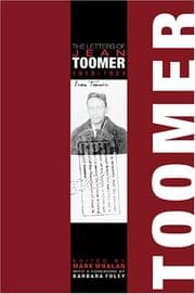 Tapa de The letters of Jean Toomer, 1919-1924