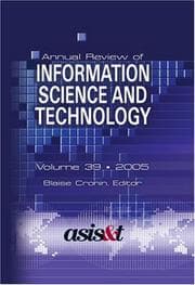 Tapa de Annual Review of Information Science and Technology 2005