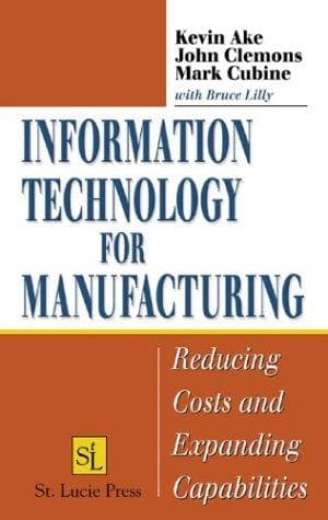 Tapa de Information technology for manufacturing