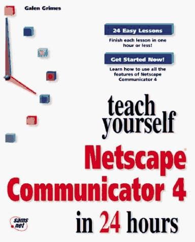 Tapa de Teach yourself Netscape Communicator in 24 hours