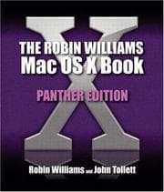 Tapa de The Robin Williams Mac OS X book