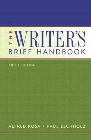 Tapa de The writer's brief handbook