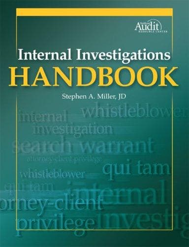 Tapa de Internal Investigations Handbook