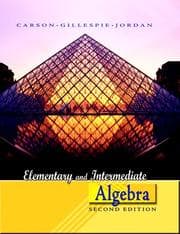 Tapa de Elementary and intermediate algebra