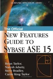 Tapa de The Official new features guide to Sybase ase 15