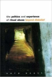 Tapa de The Politics And Experience Of Ritual Abuse