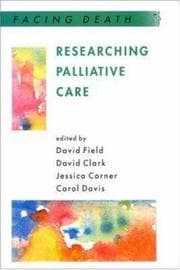 Tapa de Researching Palliative Care