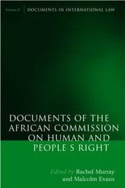 Tapa de Documents of the African Commission on Human and Peoples' Rights, Volume II 1999-2007