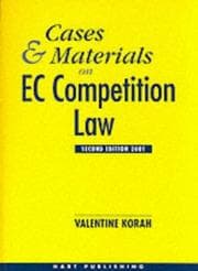 Tapa de Cases and Materials on Ec Competition Law