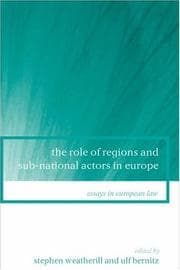 Tapa de The role of regions and sub-national actors in Europe