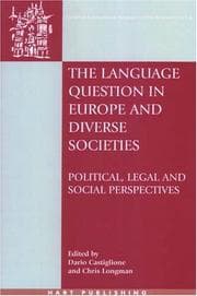 Tapa de The Language Question in Europe and Diverse Societies