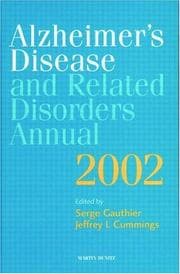 Tapa de Alzheimers Disease and Related Disorders Annual 2002