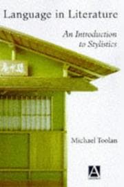 Tapa de Language in literature