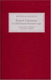 Tapa de FRENCH ARTHURIAN LITERATURE; V. IV: ELEVEN OLD FRENCH NARRATIVE LAYS; ED. BY GLYN S. BURGESS