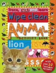 Tapa de Trace, Stick and Learn Wipe Clean Animals Activity Book (Trace, Stick and Learn)