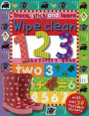 Tapa de Trace, Stick and Learn Wipe Clean 123 Activity Book (Trace, Stick and Learn)
