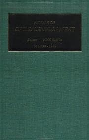 Tapa de Annals of Child Development