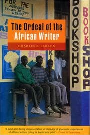 Tapa de The ordeal of the African writer