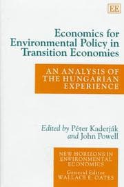 Tapa de Economics for environmental policy in transition economies