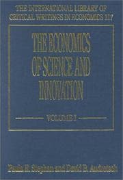 Tapa de The economics of science and innovation