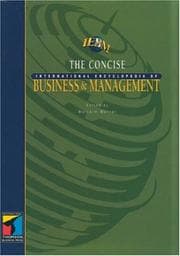 Tapa de Concise International Encyclopedia of Business and Management